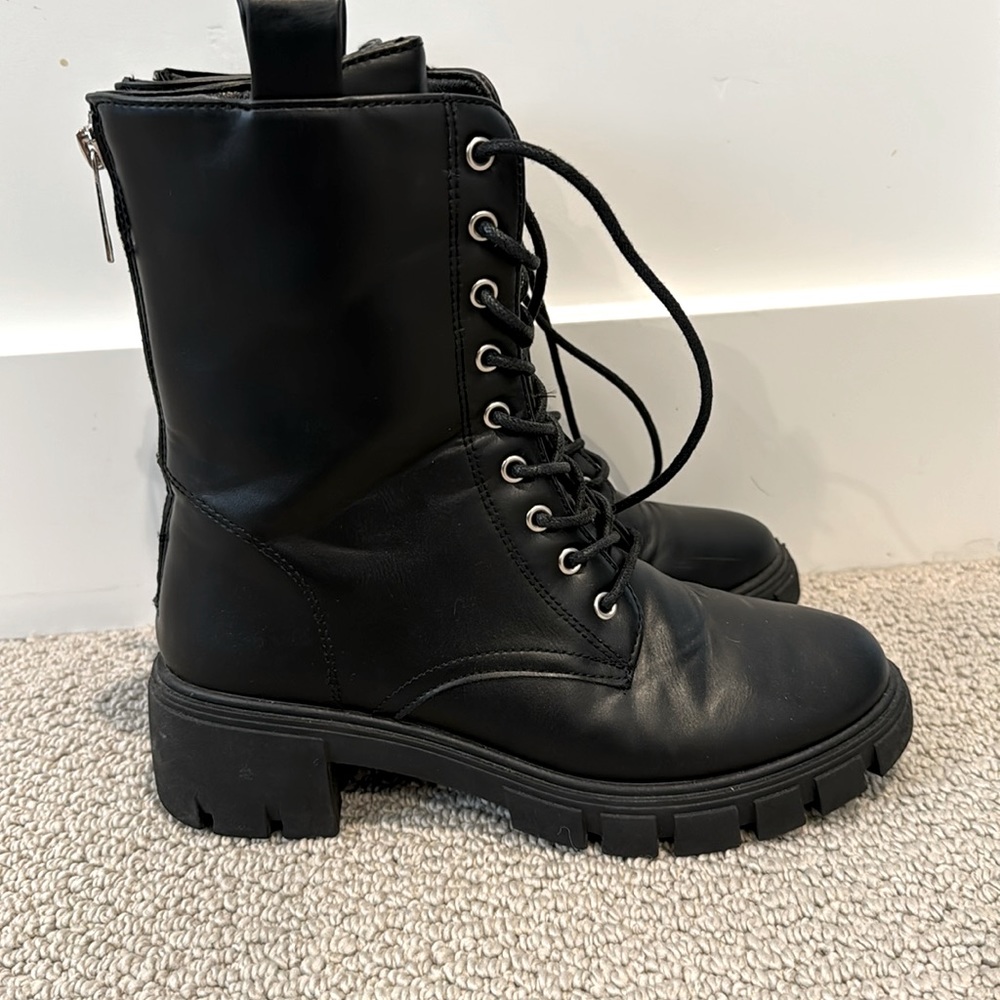 Pink Lilly lace up boots